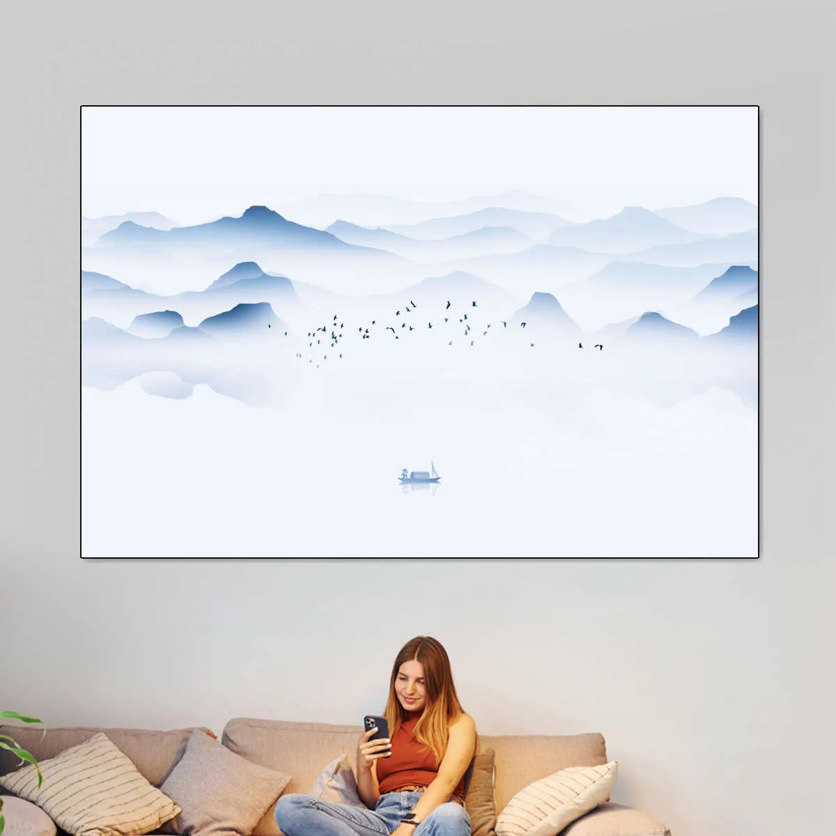 100 Birds Wall Art