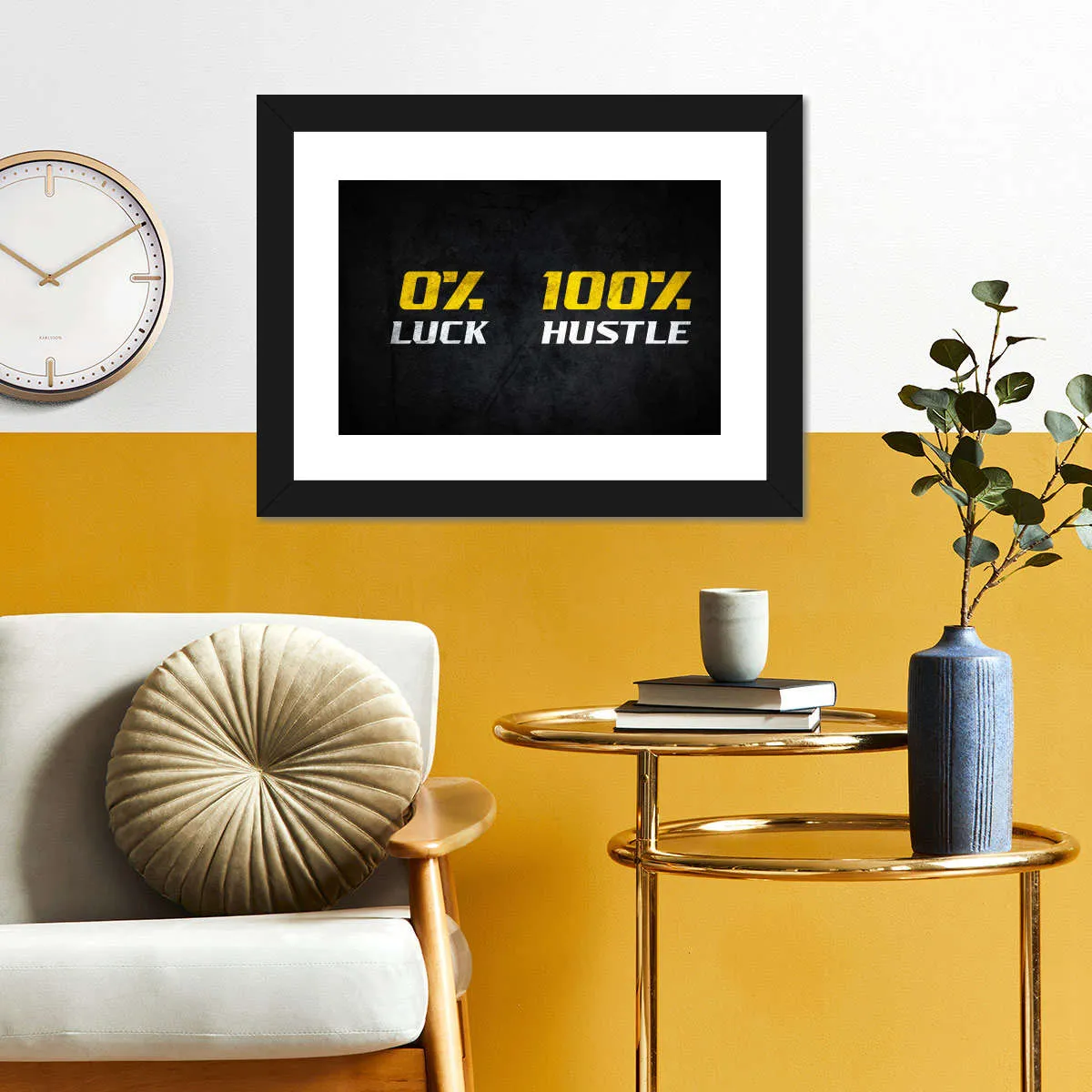 100 Percent Hustle Wall Art