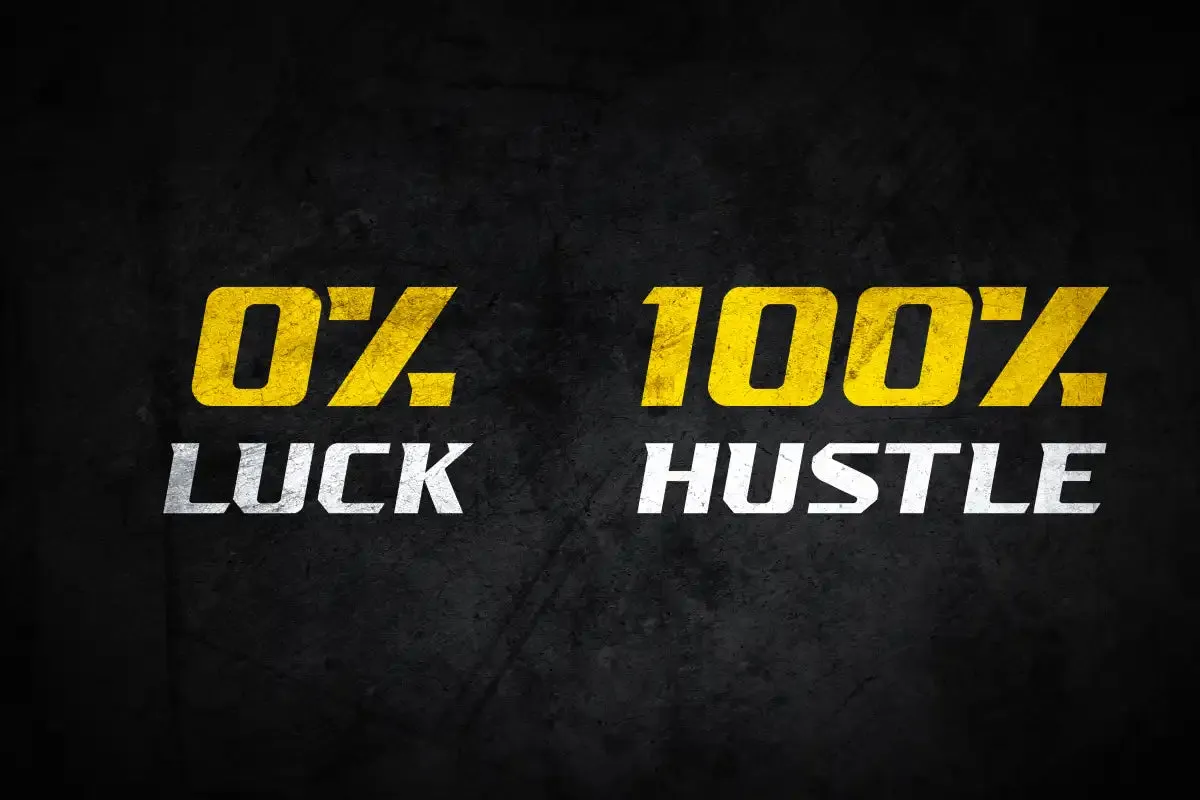 100 Percent Hustle Wall Art