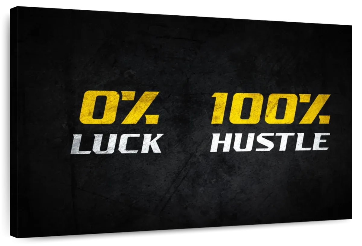 100 Percent Hustle Wall Art