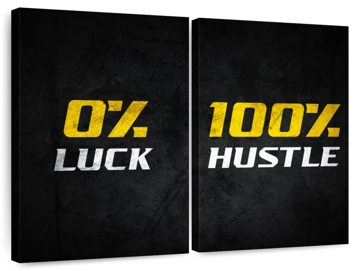 100 Percent Hustle Wall Art