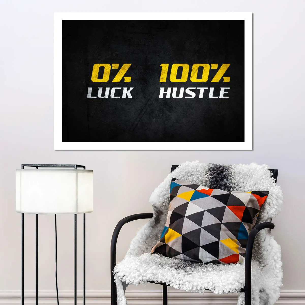 100 Percent Hustle Wall Art