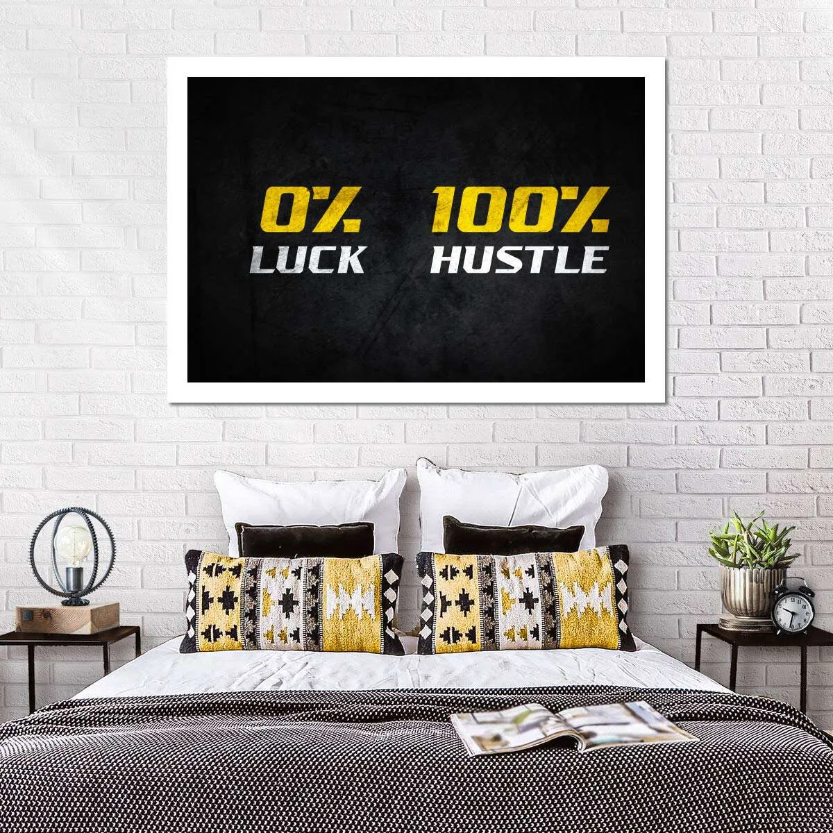 100 Percent Hustle Wall Art