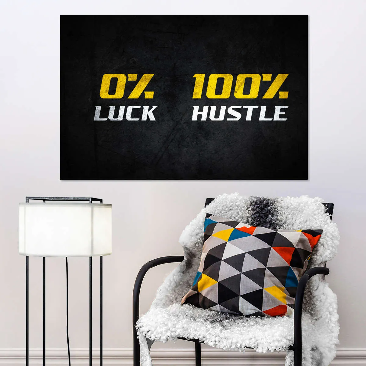 100 Percent Hustle Wall Art