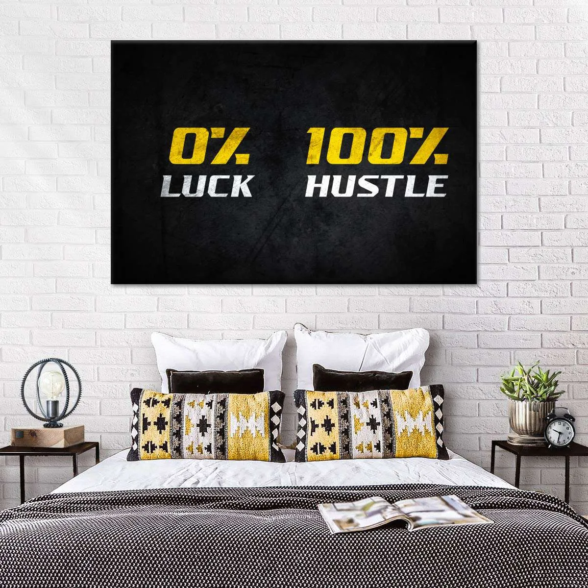 100 Percent Hustle Wall Art