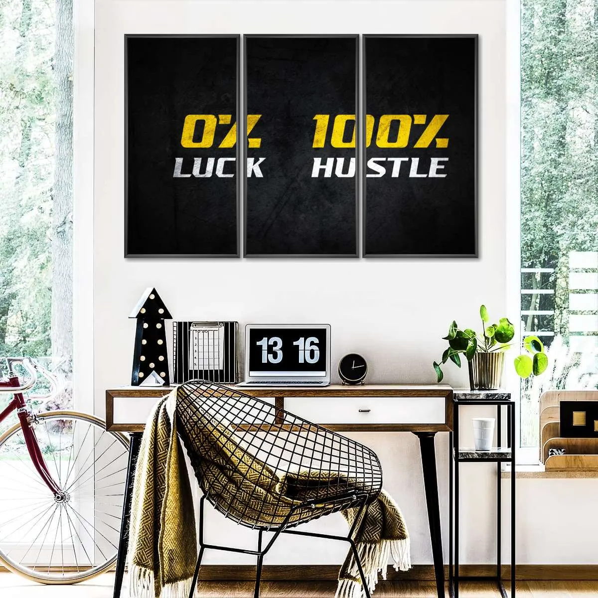 100 Percent Hustle Wall Art