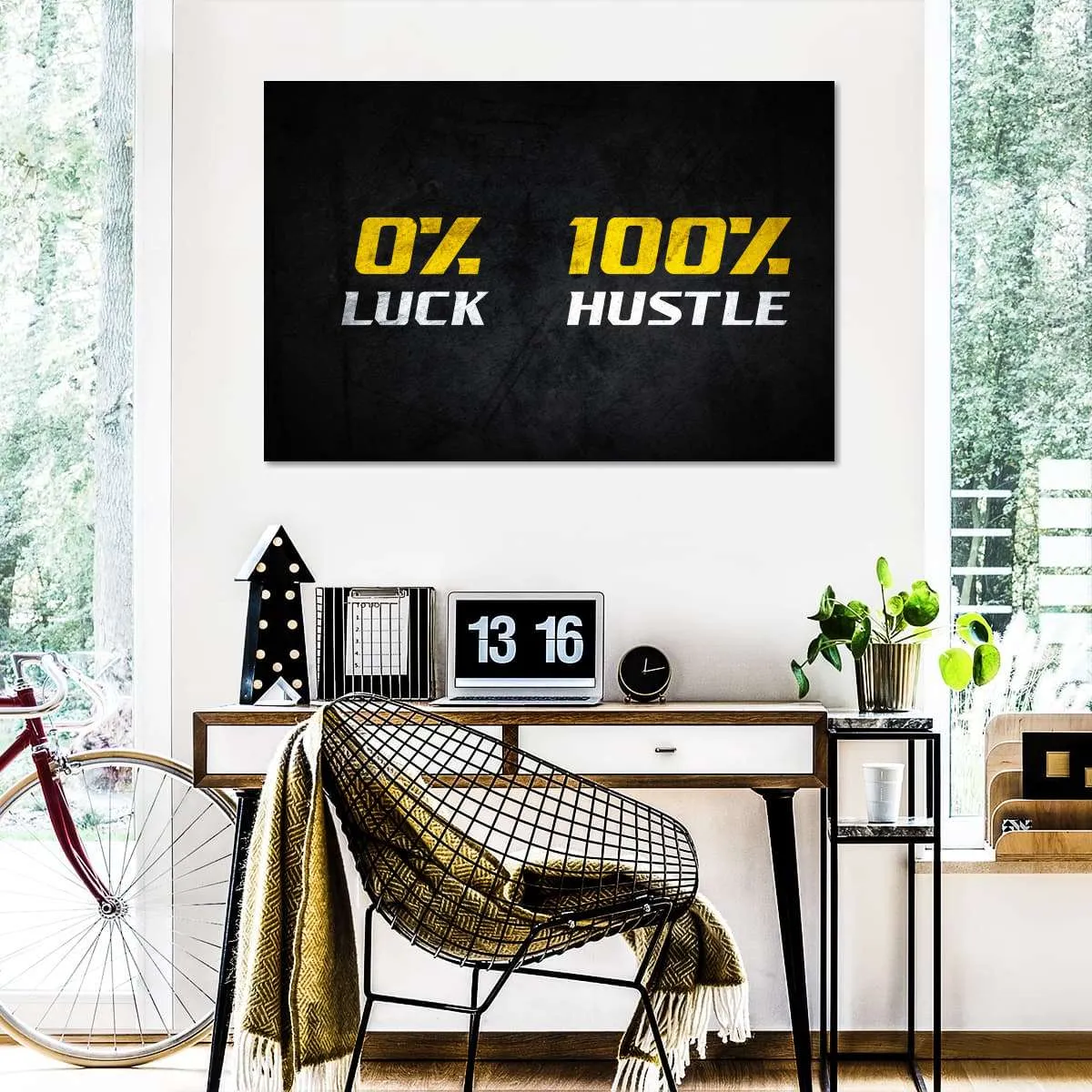 100 Percent Hustle Wall Art