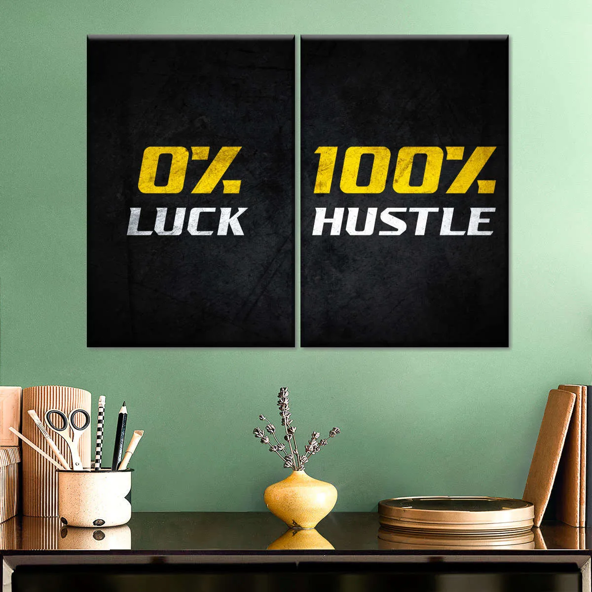 100 Percent Hustle Wall Art