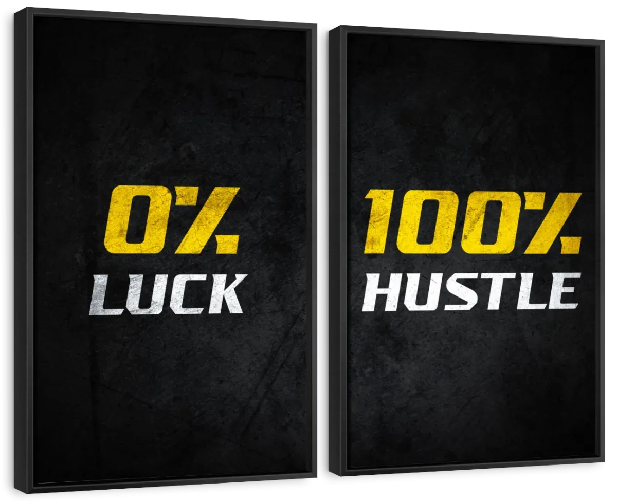 100 Percent Hustle Wall Art