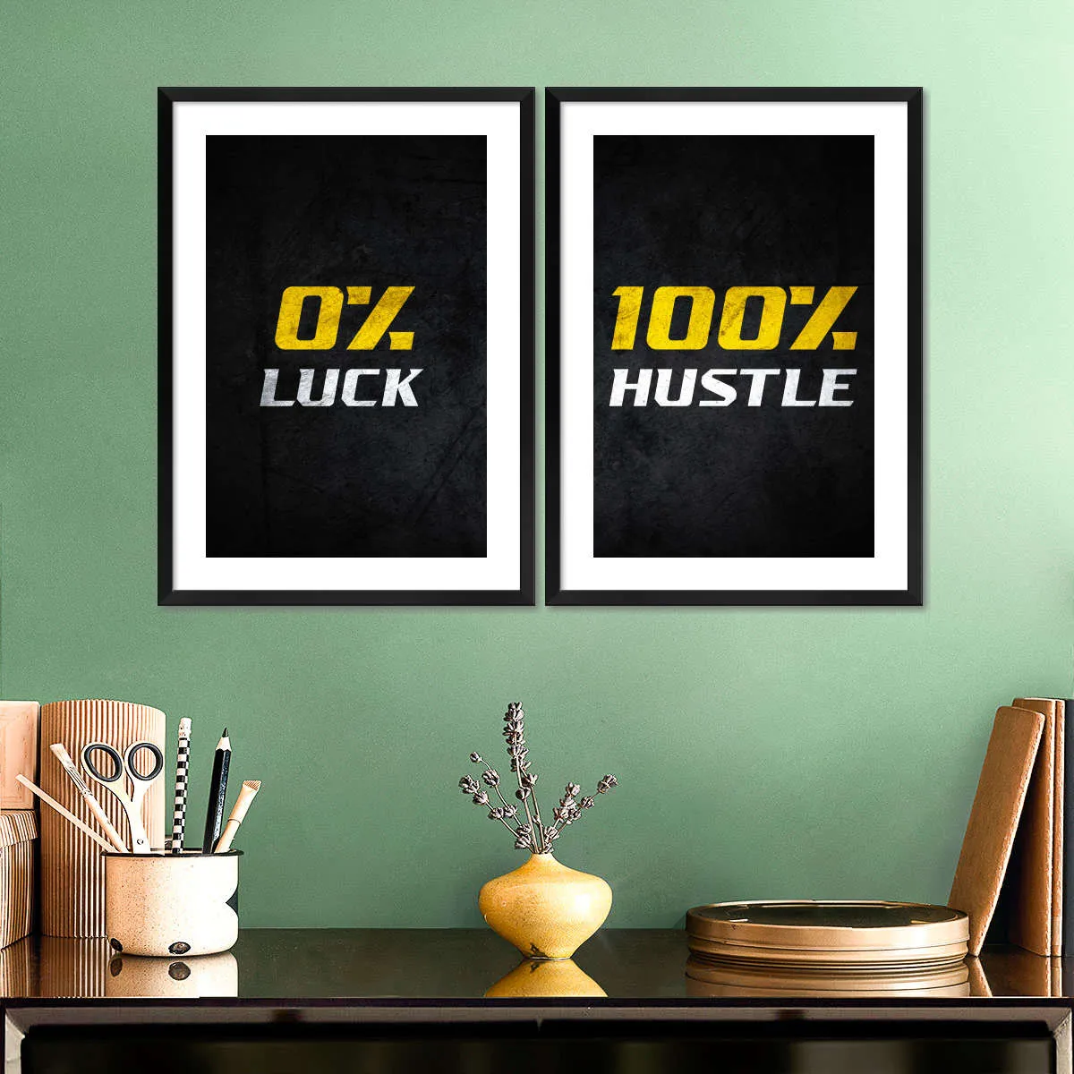 100 Percent Hustle Wall Art