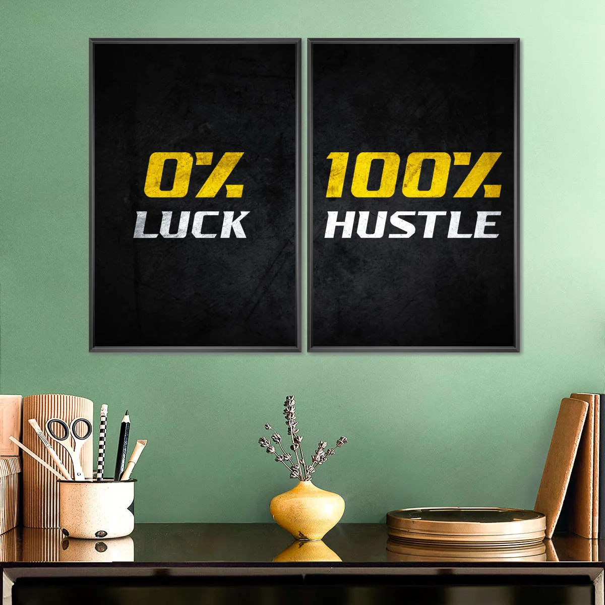 100 Percent Hustle Wall Art