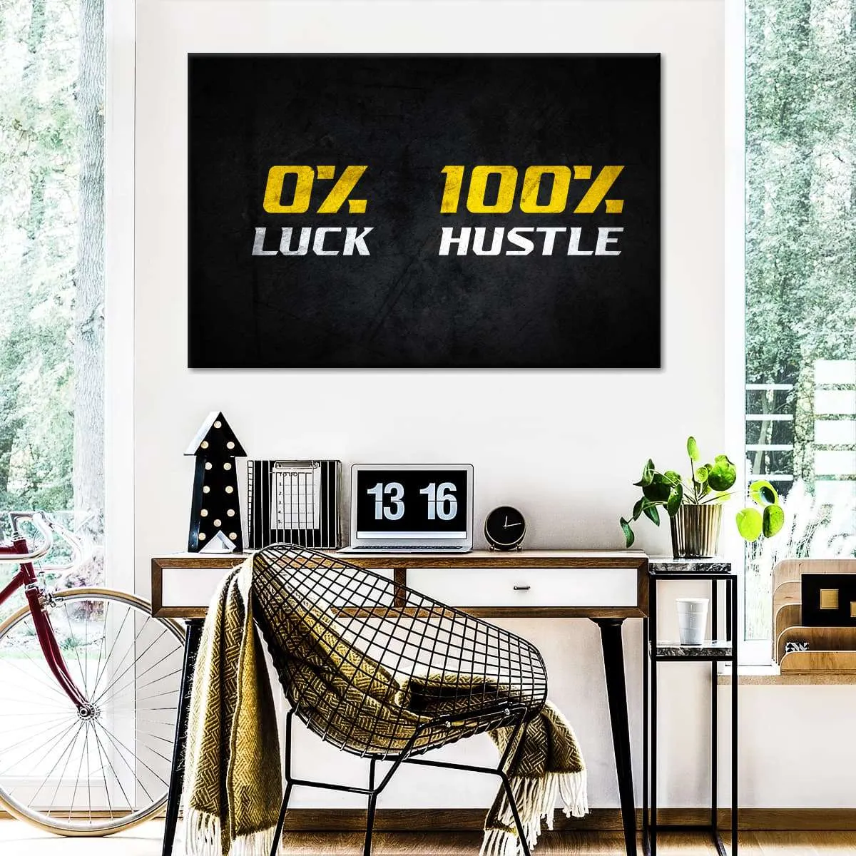 100 Percent Hustle Wall Art