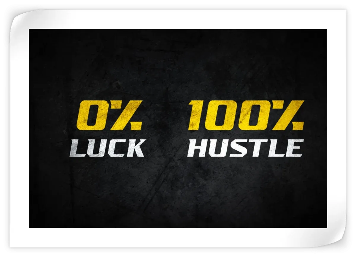 100 Percent Hustle Wall Art