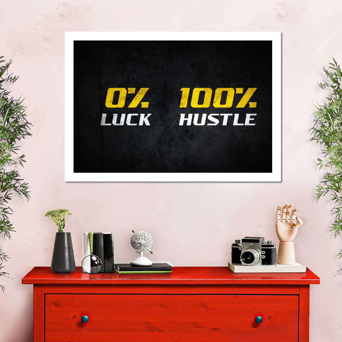 100 Percent Hustle Wall Art