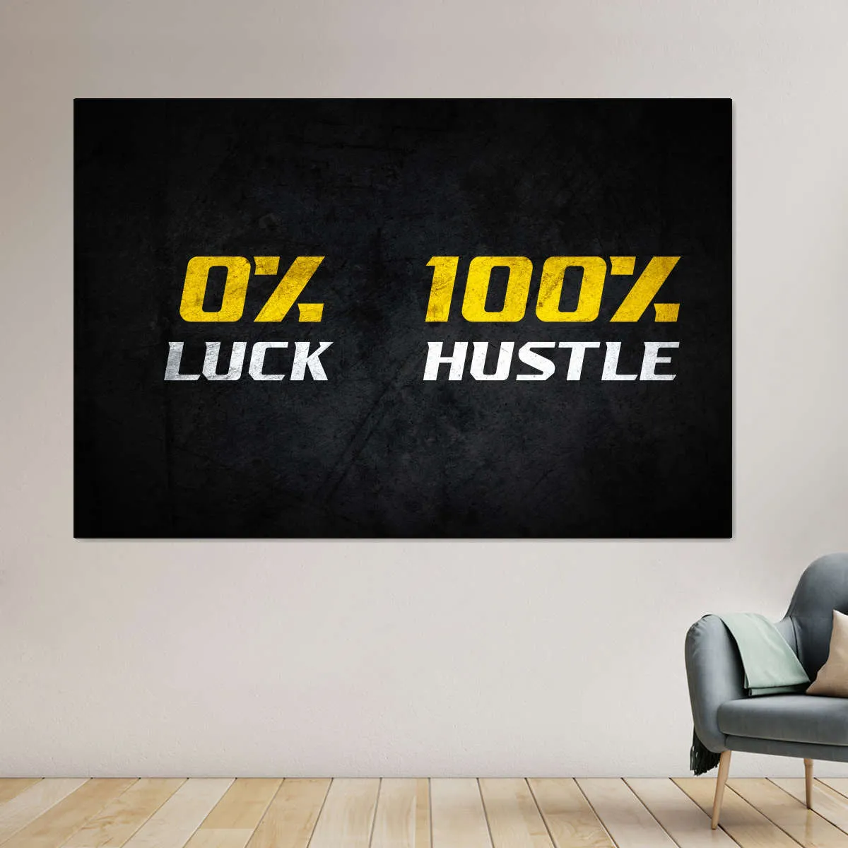 100 Percent Hustle Wall Art