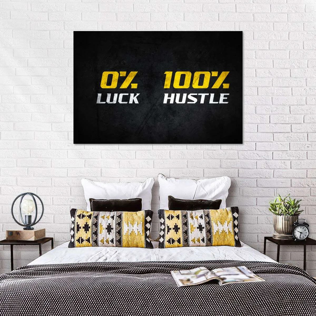 100 Percent Hustle Wall Art