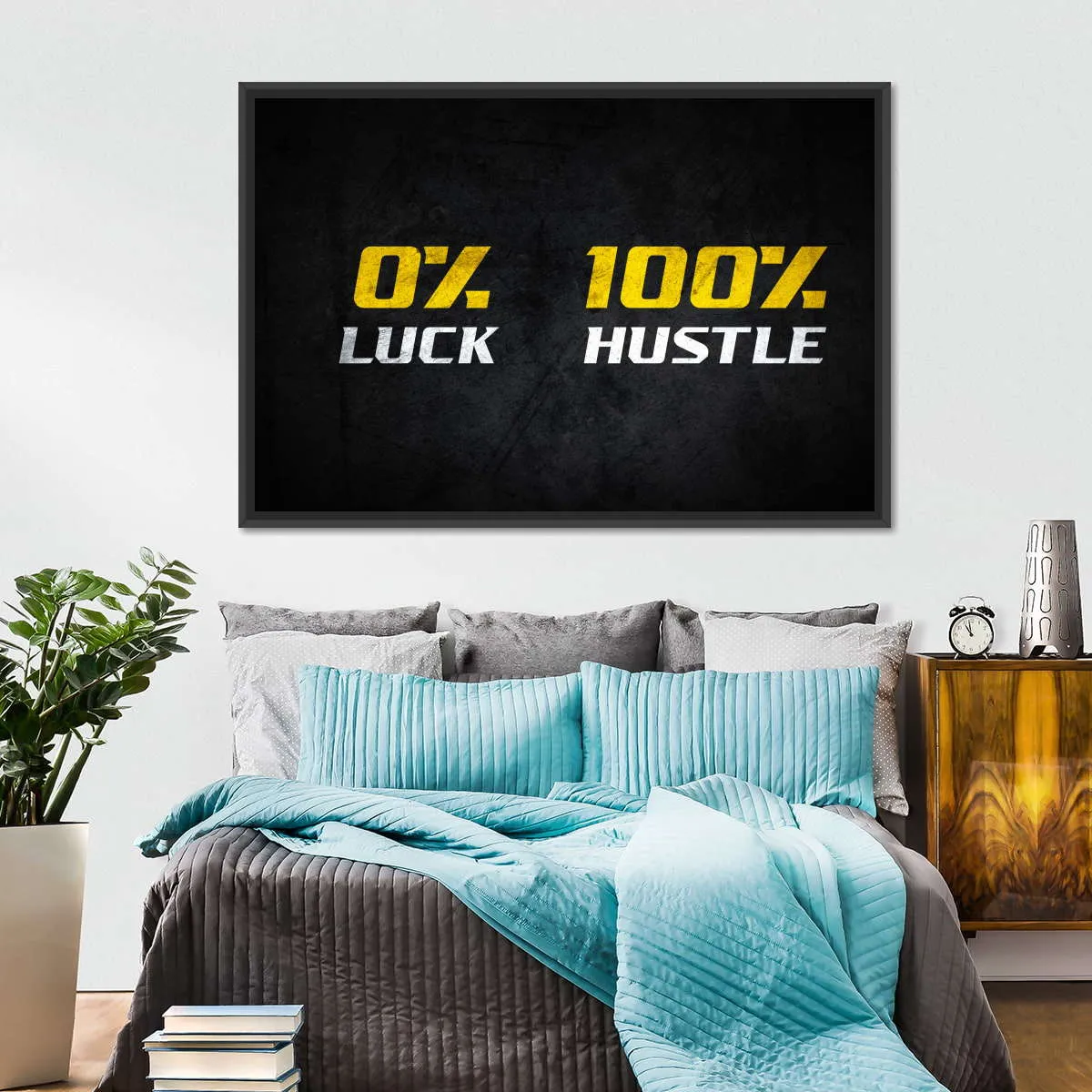 100 Percent Hustle Wall Art