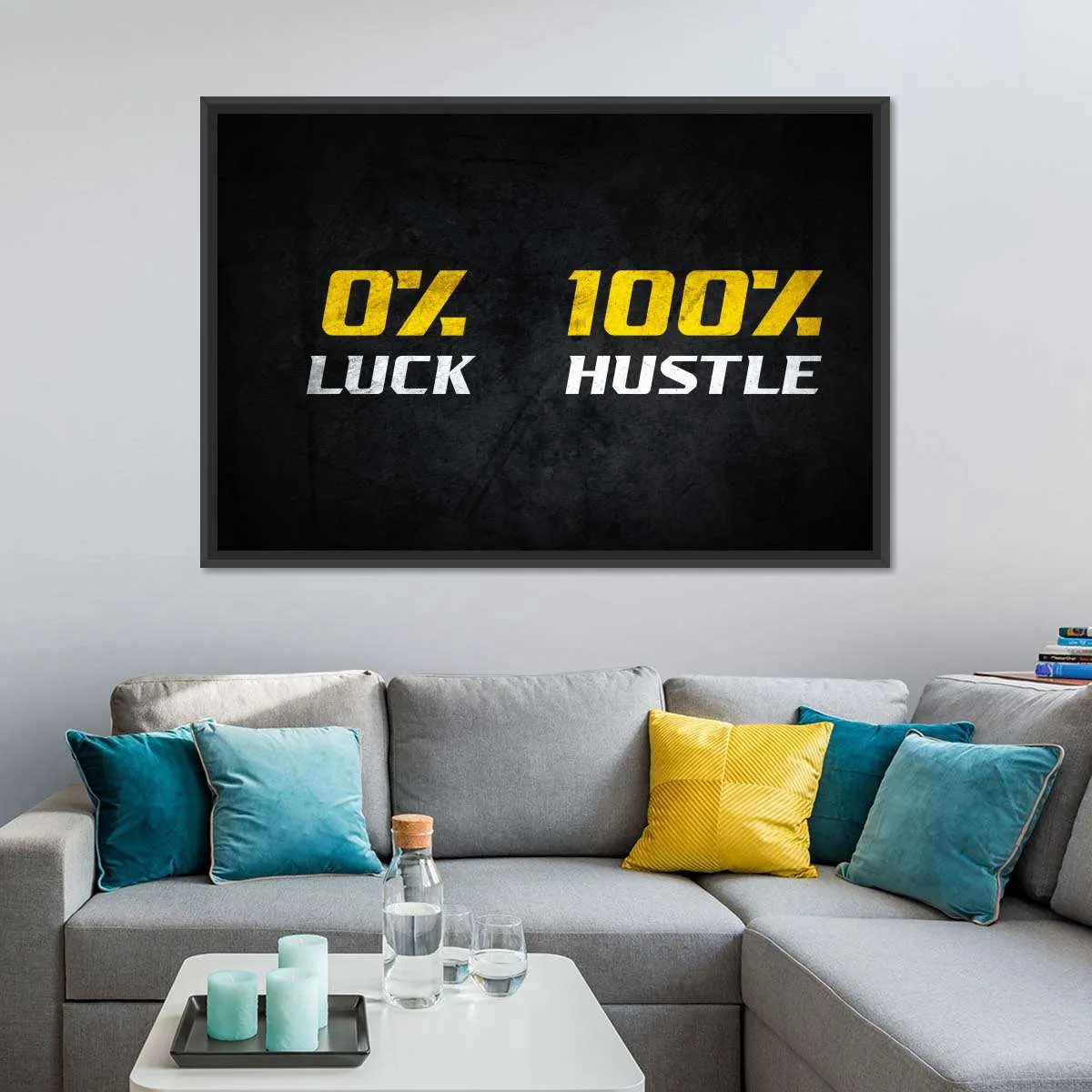 100 Percent Hustle Wall Art