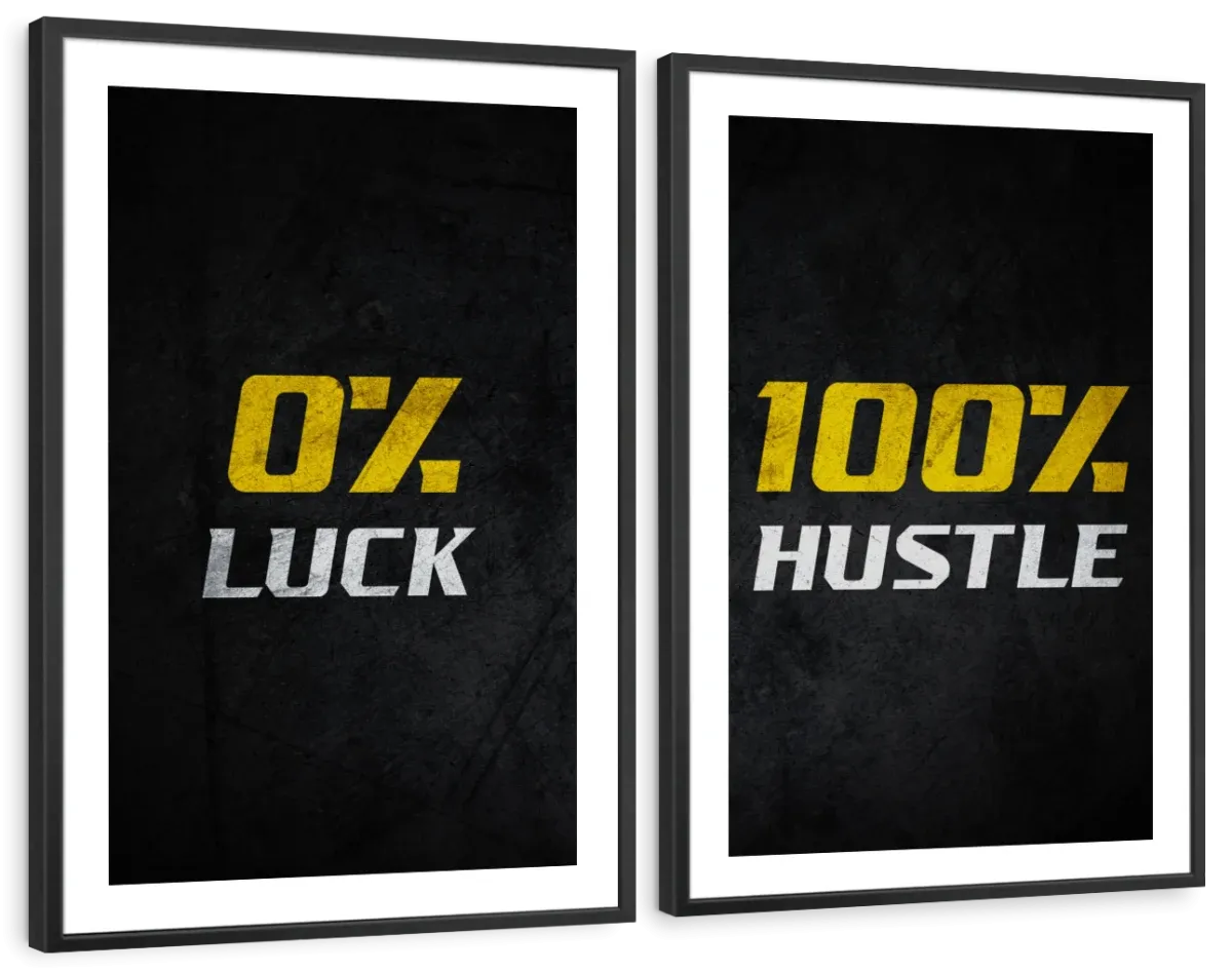 100 Percent Hustle Wall Art