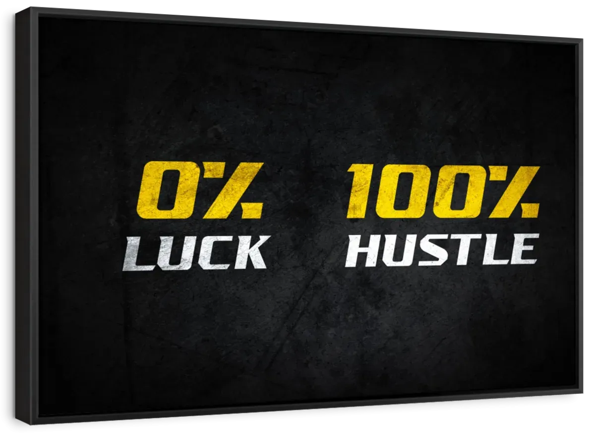 100 Percent Hustle Wall Art