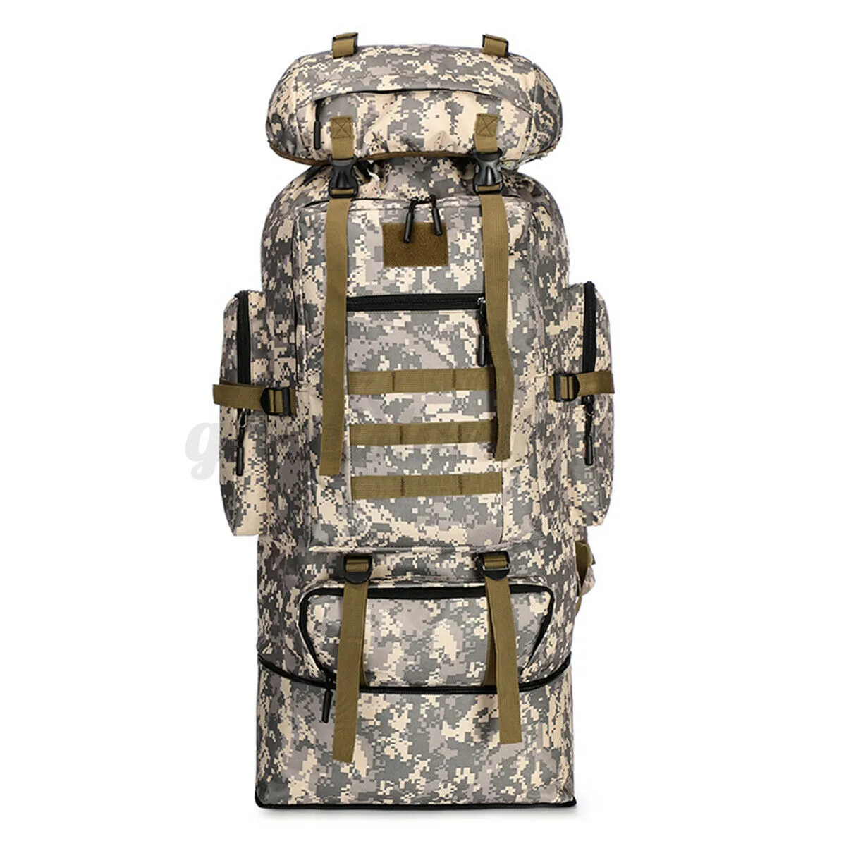 100L Military Tactical Backpack Army Hiking Rucksack Outdoor Camping Travel Bag