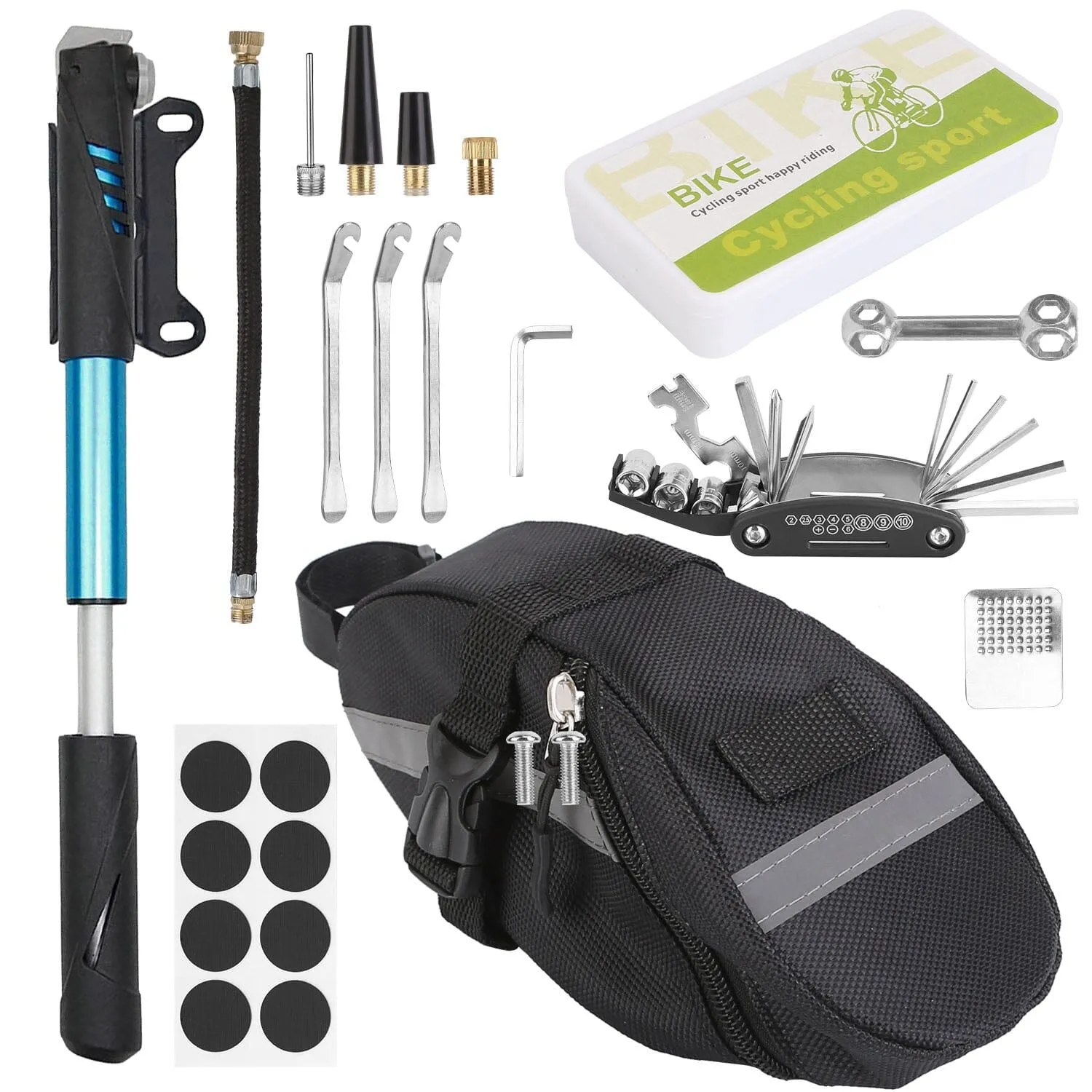 16-in-1 Bicycle Tire Repair Kit