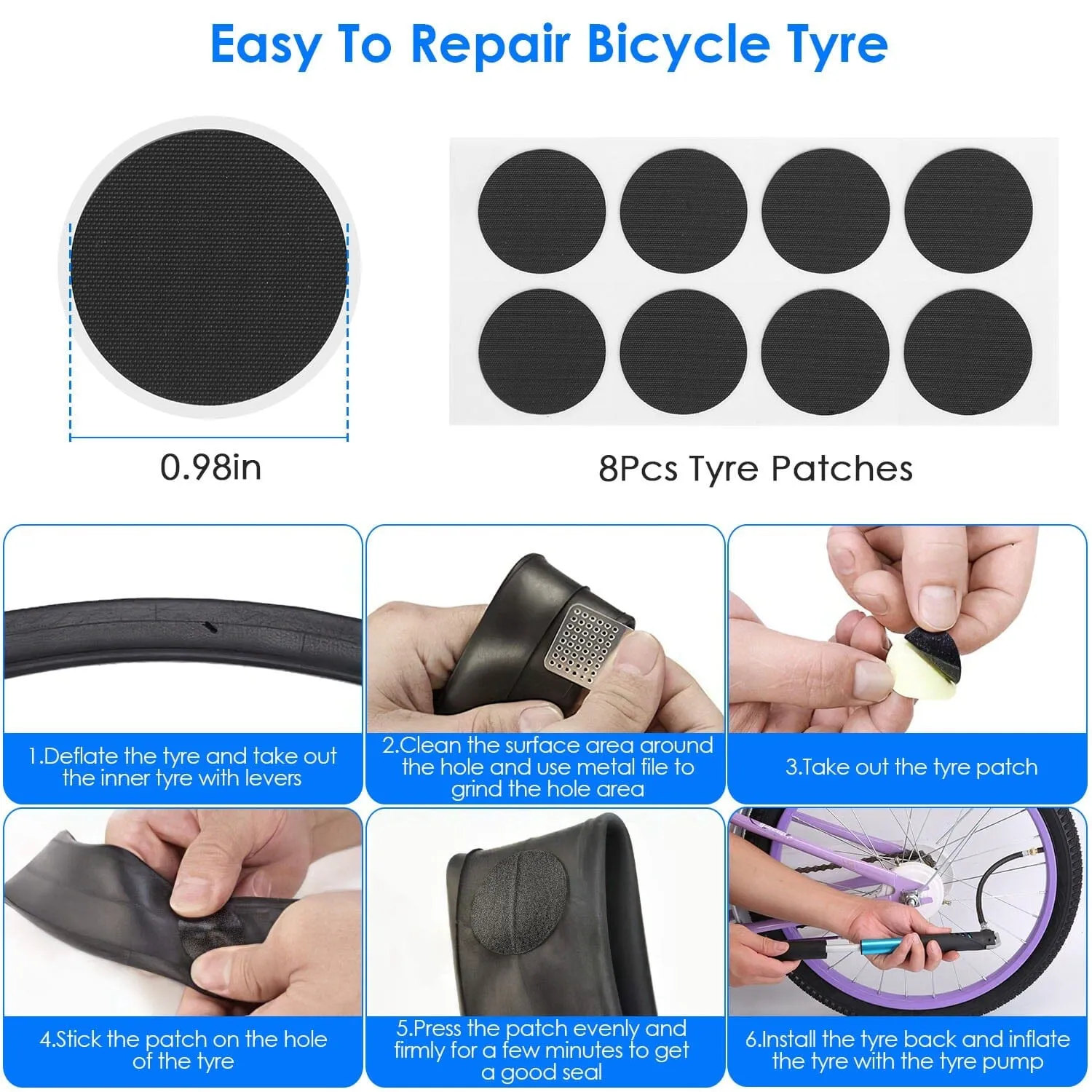 16-in-1 Bicycle Tire Repair Kit