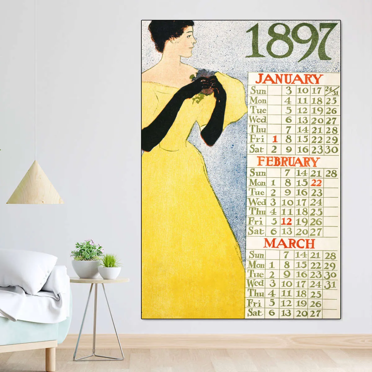 1897 January February March Wall Art