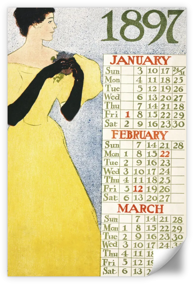 1897 January February March Wall Art