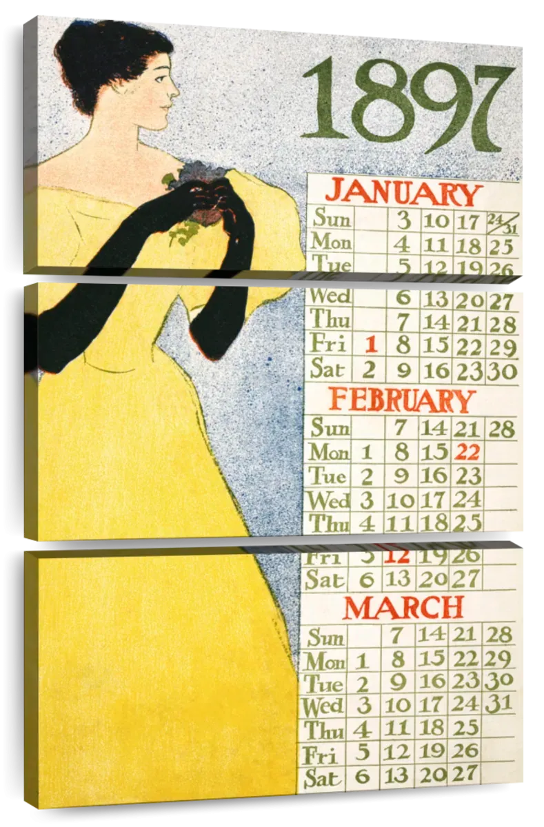 1897 January February March Wall Art