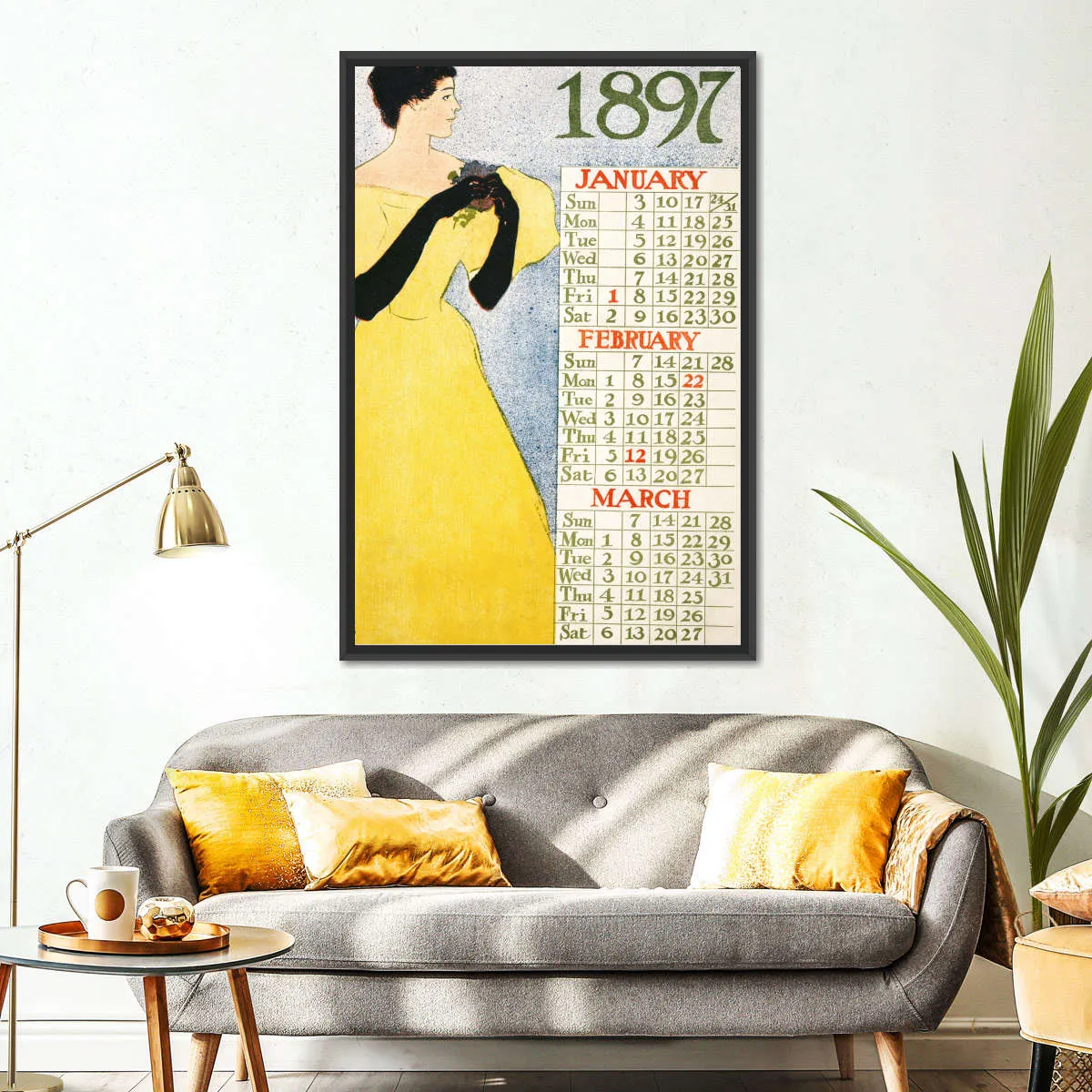 1897 January February March Wall Art