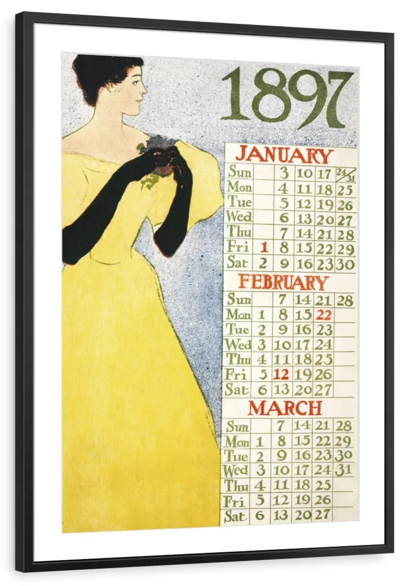 1897 January February March Wall Art