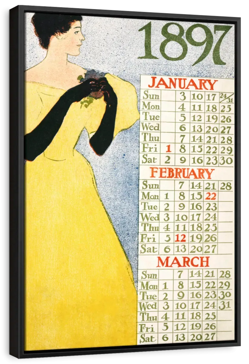 1897 January February March Wall Art