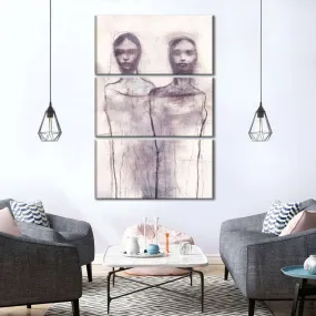 2 Figures Study I Wall Art