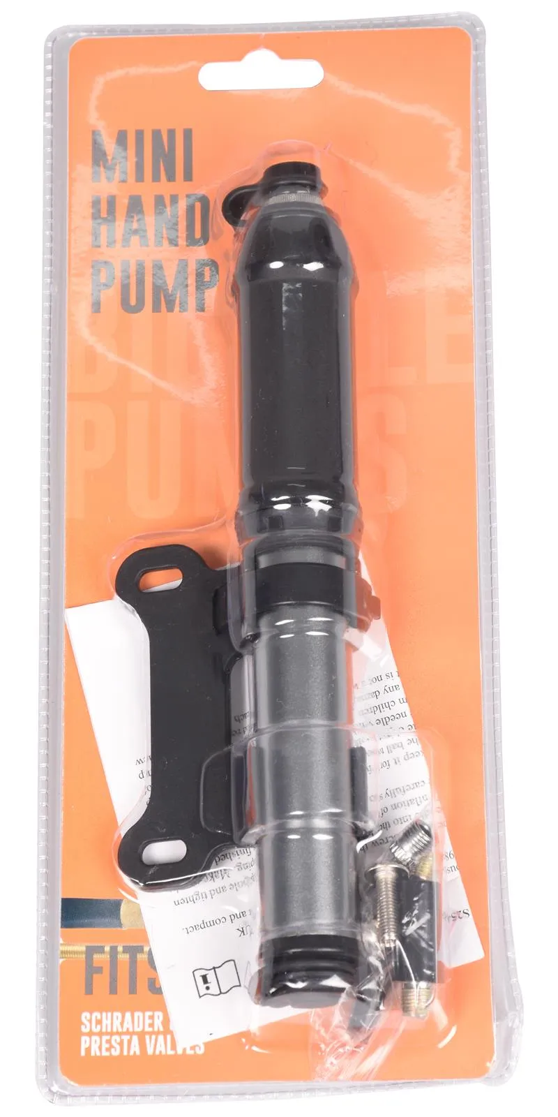 2 Pack Mini Portable Hand Pump with Presta & Schrader Valve