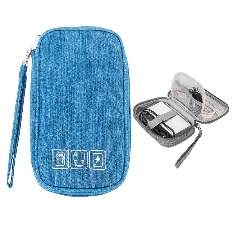 20000mAh Portable Power Bank Organizer Pouch for Charger, USB Cables, and Earphones