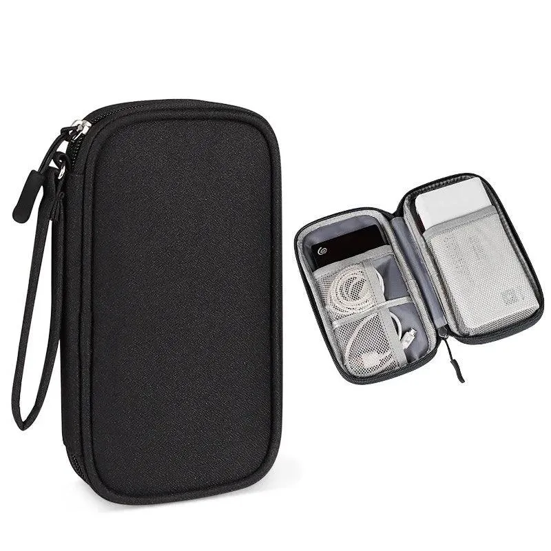 20000mAh Portable Power Bank Organizer Pouch for Charger, USB Cables, and Earphones