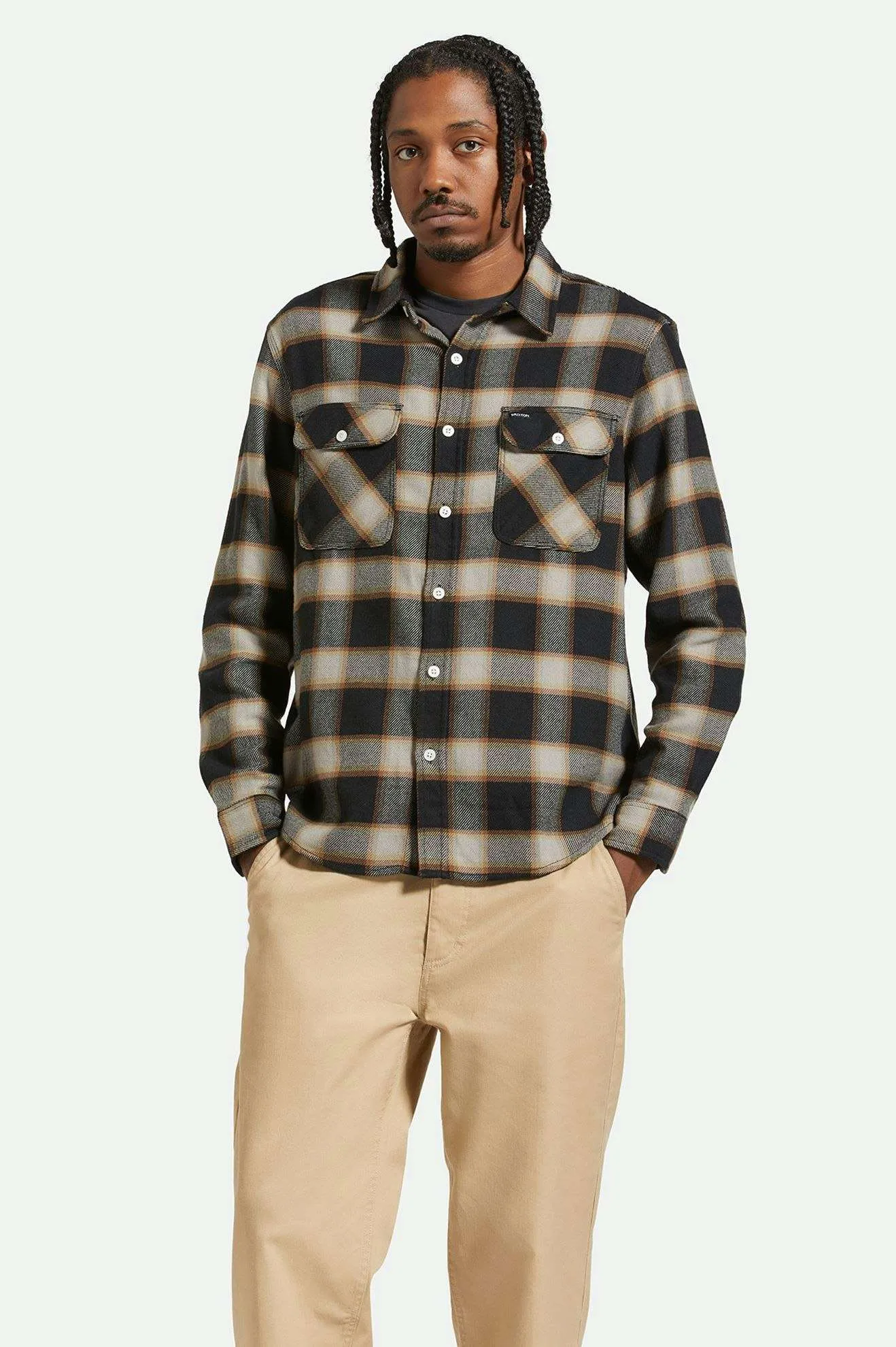 20th Anniversary Bowery L/S Flannel - Black/Cream