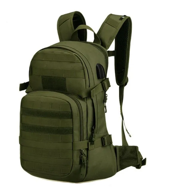 25L Molle Military Tactical Back with USB Charging