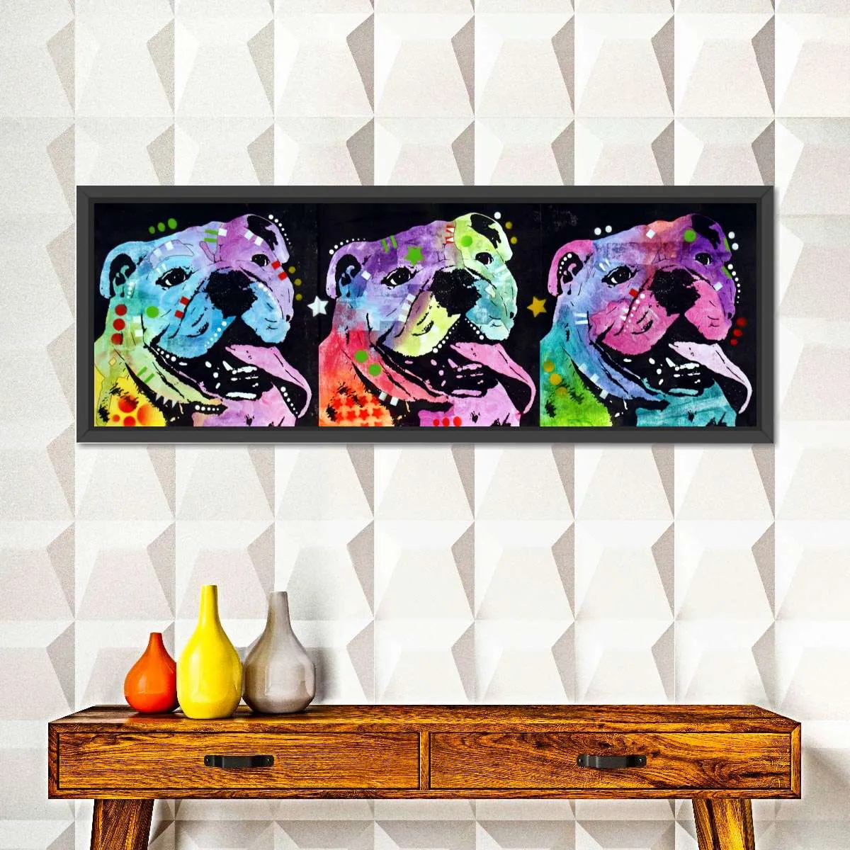 3 Bulldogs Wall Art