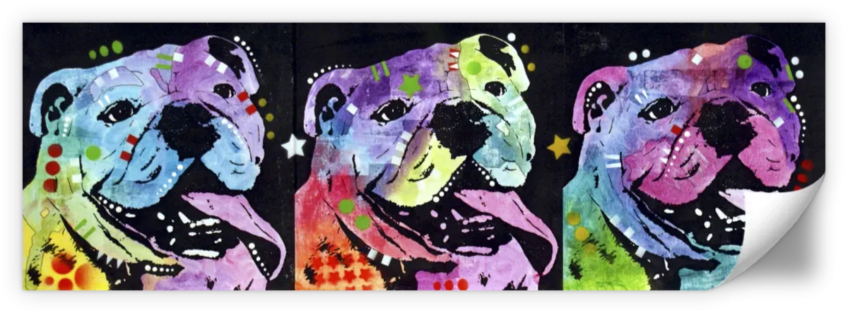 3 Bulldogs Wall Art