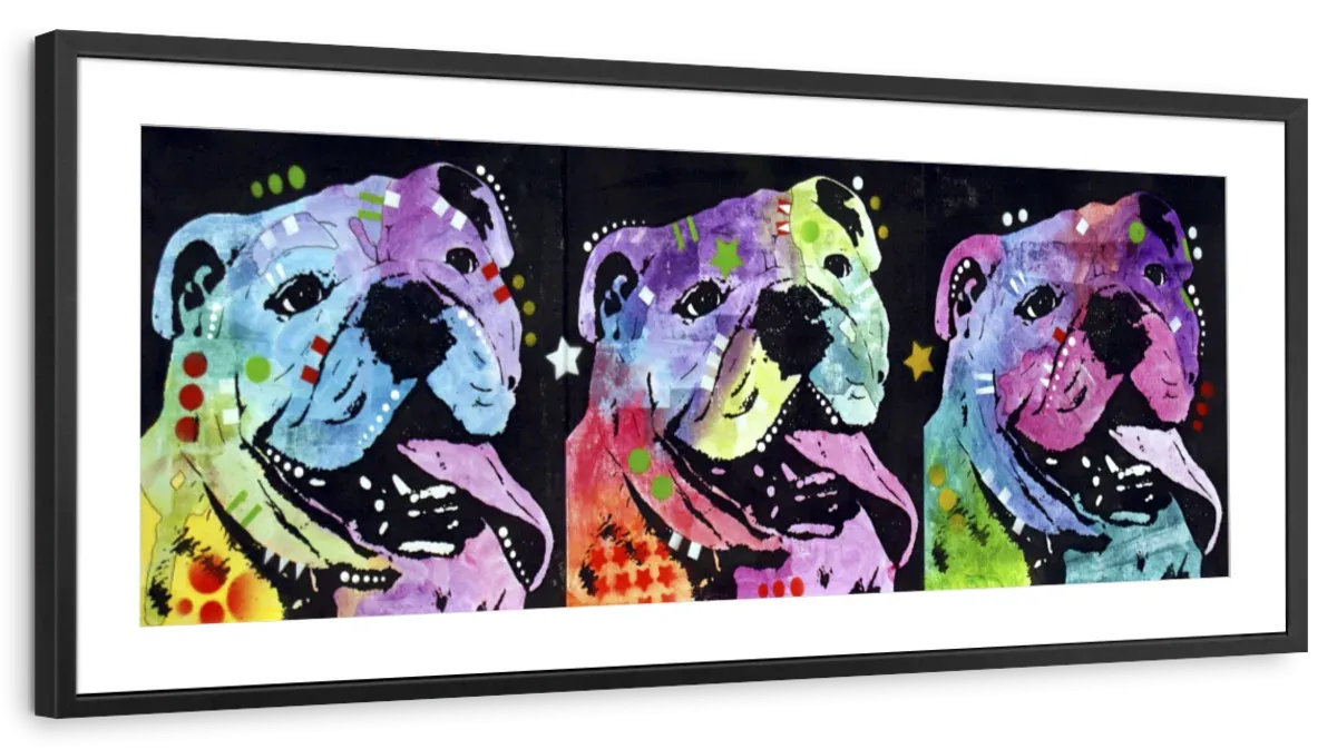 3 Bulldogs Wall Art