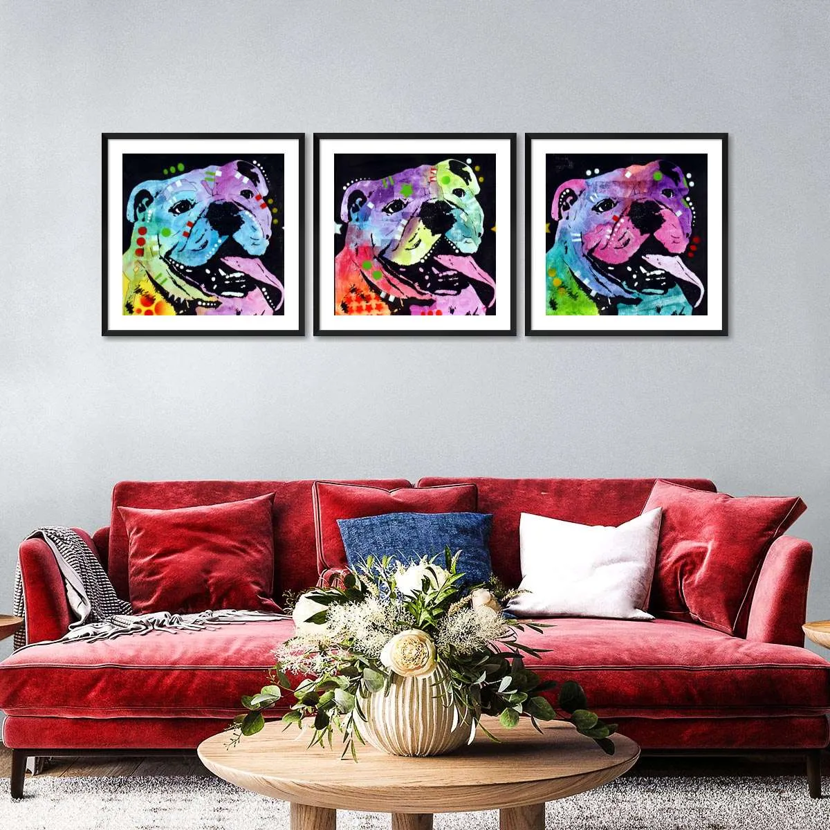 3 Bulldogs Wall Art