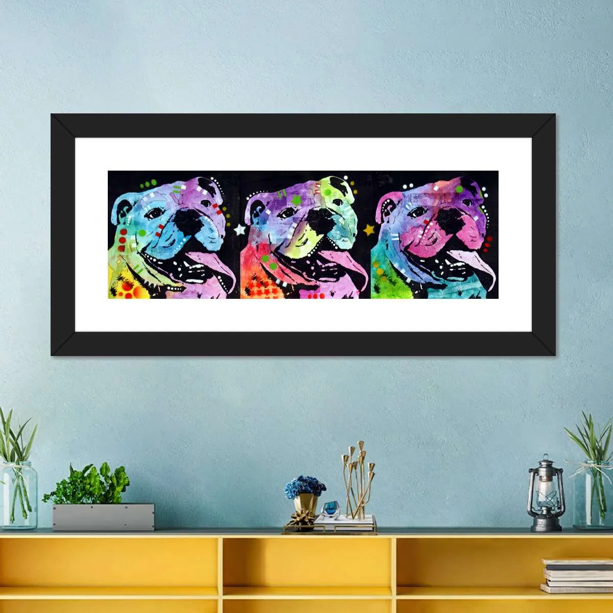 3 Bulldogs Wall Art