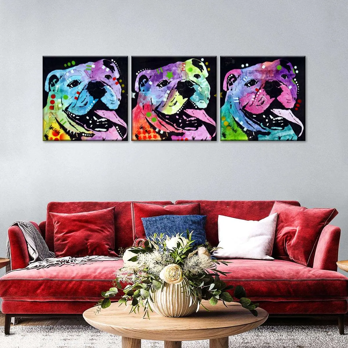 3 Bulldogs Wall Art