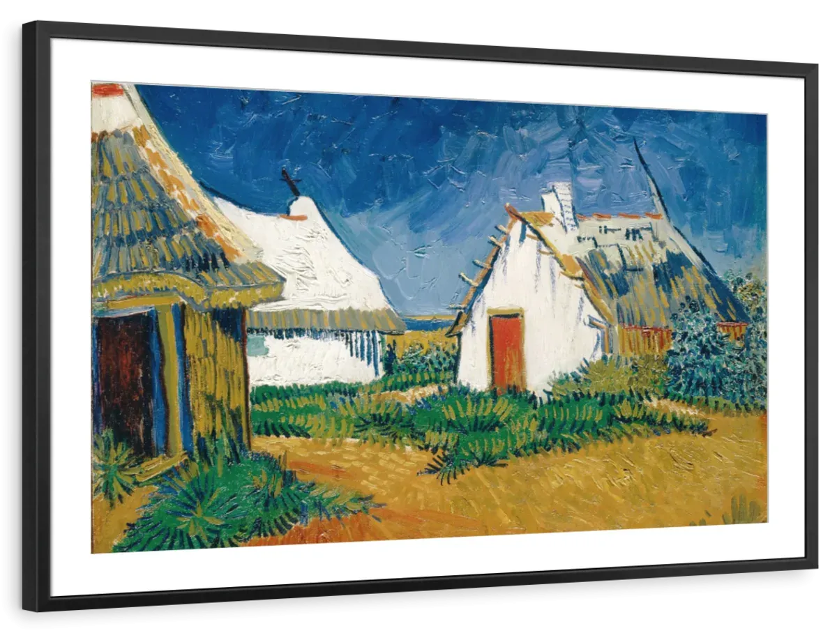 3 White Cottages In Saintes-Maries Wall Art