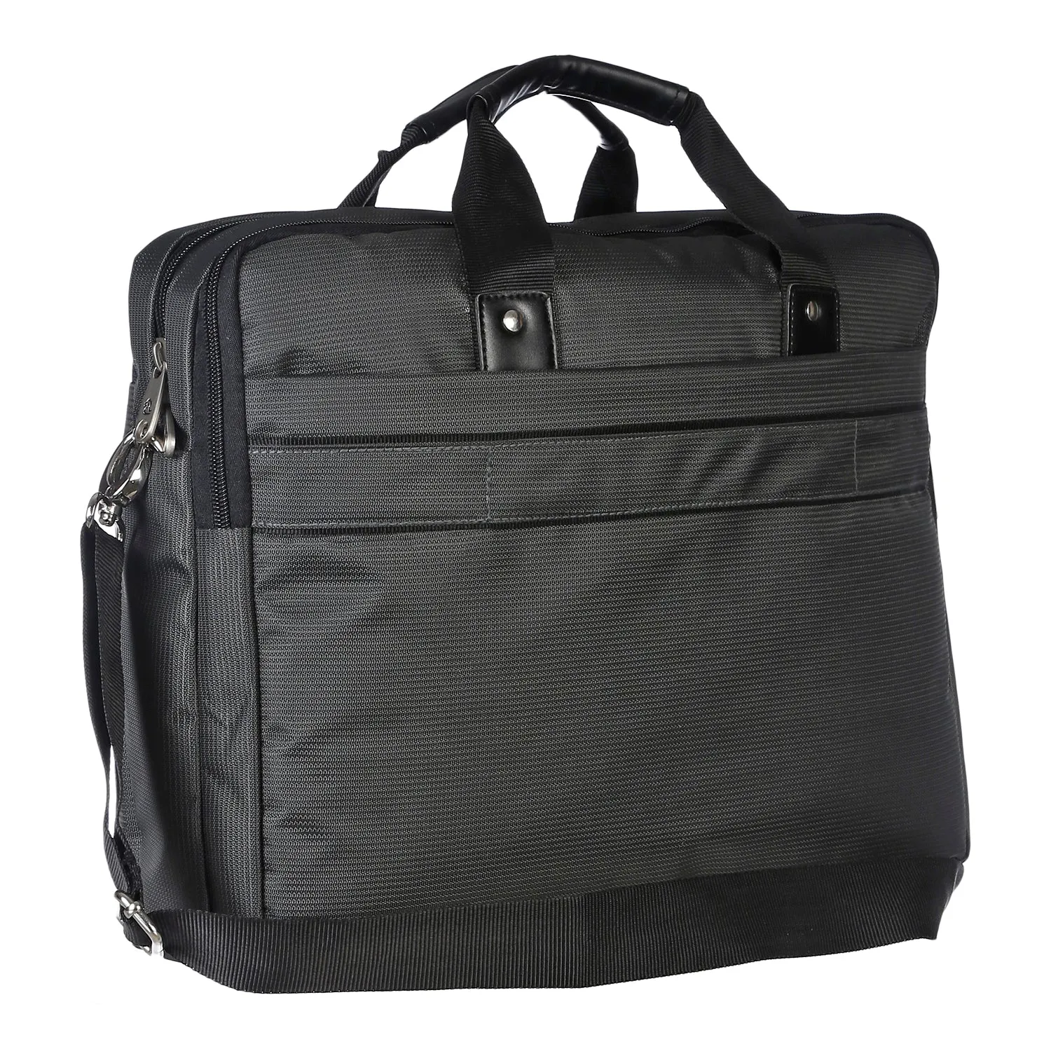 4459 Black Nylon Laptop Messenger Bag for Men and Women