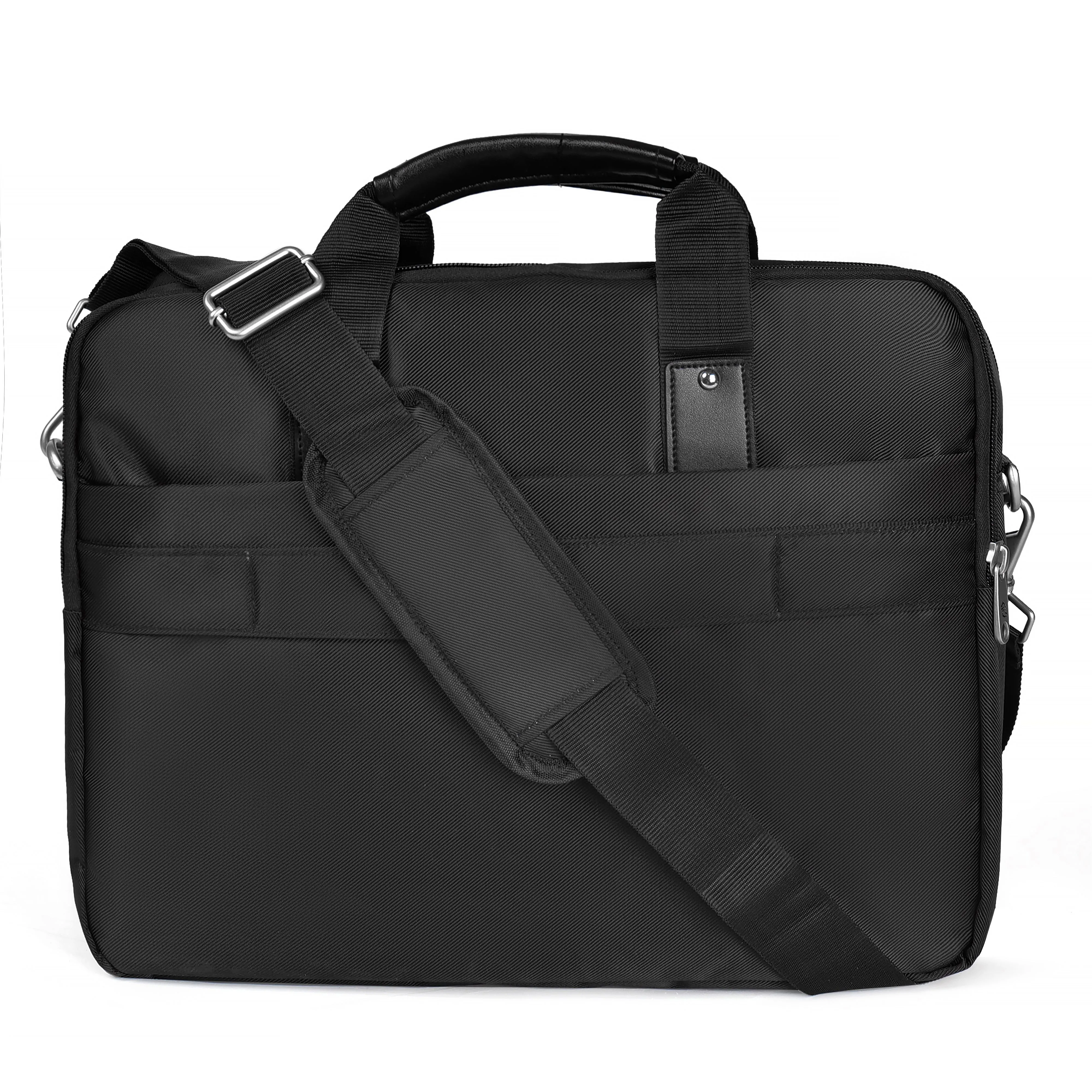 4459 Black Nylon Laptop Messenger Bag for Men and Women