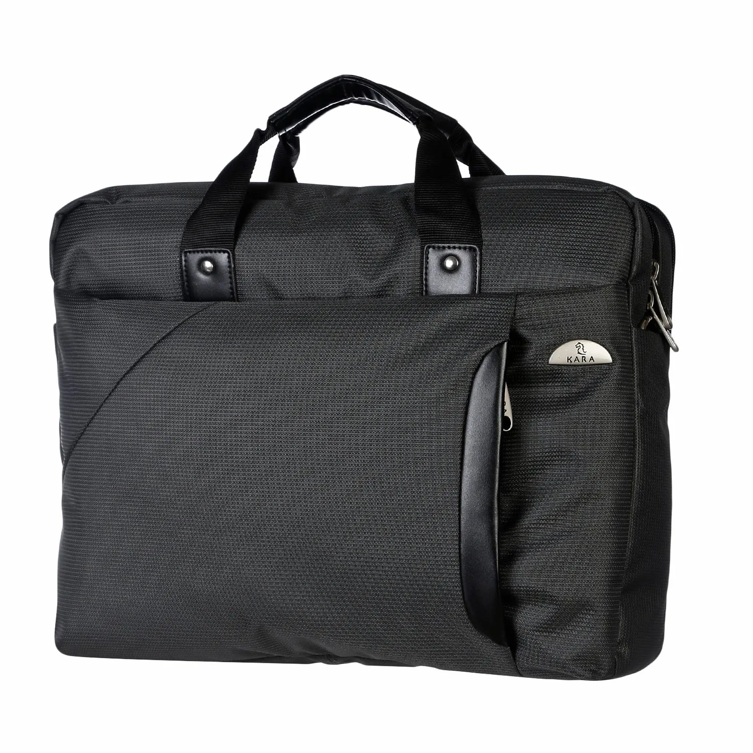 4459 Black Nylon Laptop Messenger Bag for Men and Women