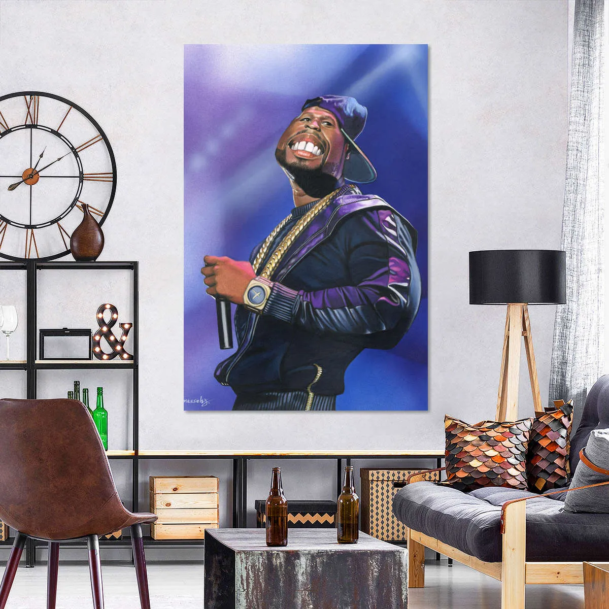 50 Cent Wall Art